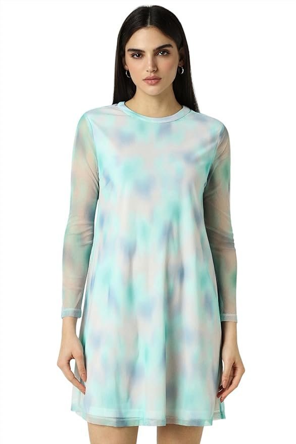 Van Heusen Women's Polyester Modern Mid-Thigh Length Dress