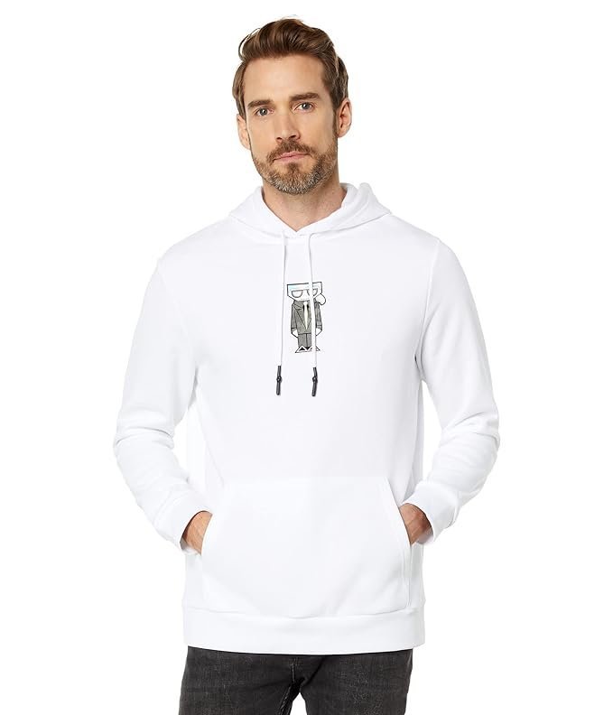 Lagerfeld Paris Men's Soft Solid Hoodie