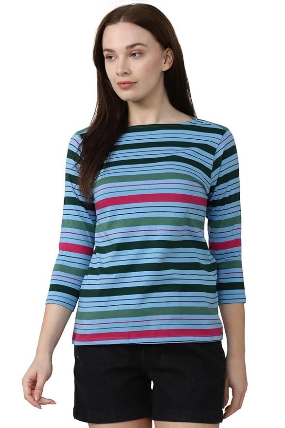 Van Heusen Women's Cotton Regular Fit T-Shirt