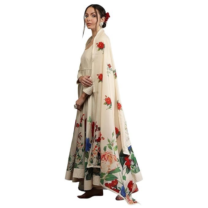 BIBA Women's Silk Chanderi Kurta Sets
