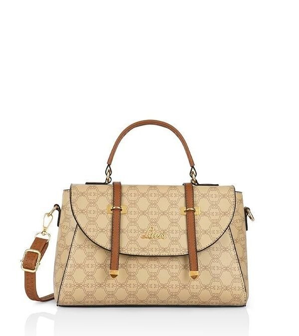 Lavie Women's Mono Beech Flap Satchel Bag for Women | Satchel Handbag for Work | Ladies purse | Stylish Shoulder Bag | Gift for Women