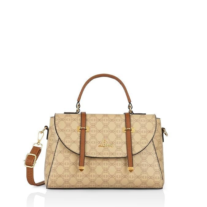 Lavie Women's Mono Beech Flap Satchel Bag for Women | Satchel Handbag for Work | Ladies purse | Stylish Shoulder Bag | Gift for Women