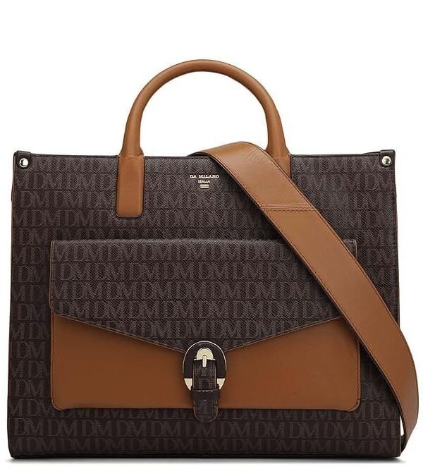 Da Milano Women's Leather Satchel - Brown