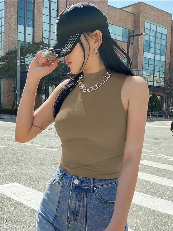 Women Cotton Blend Solid Slim Fit T-Shirt - Image 5